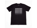Camiseta Santa Cruz Faded Tee Black vista frontal.