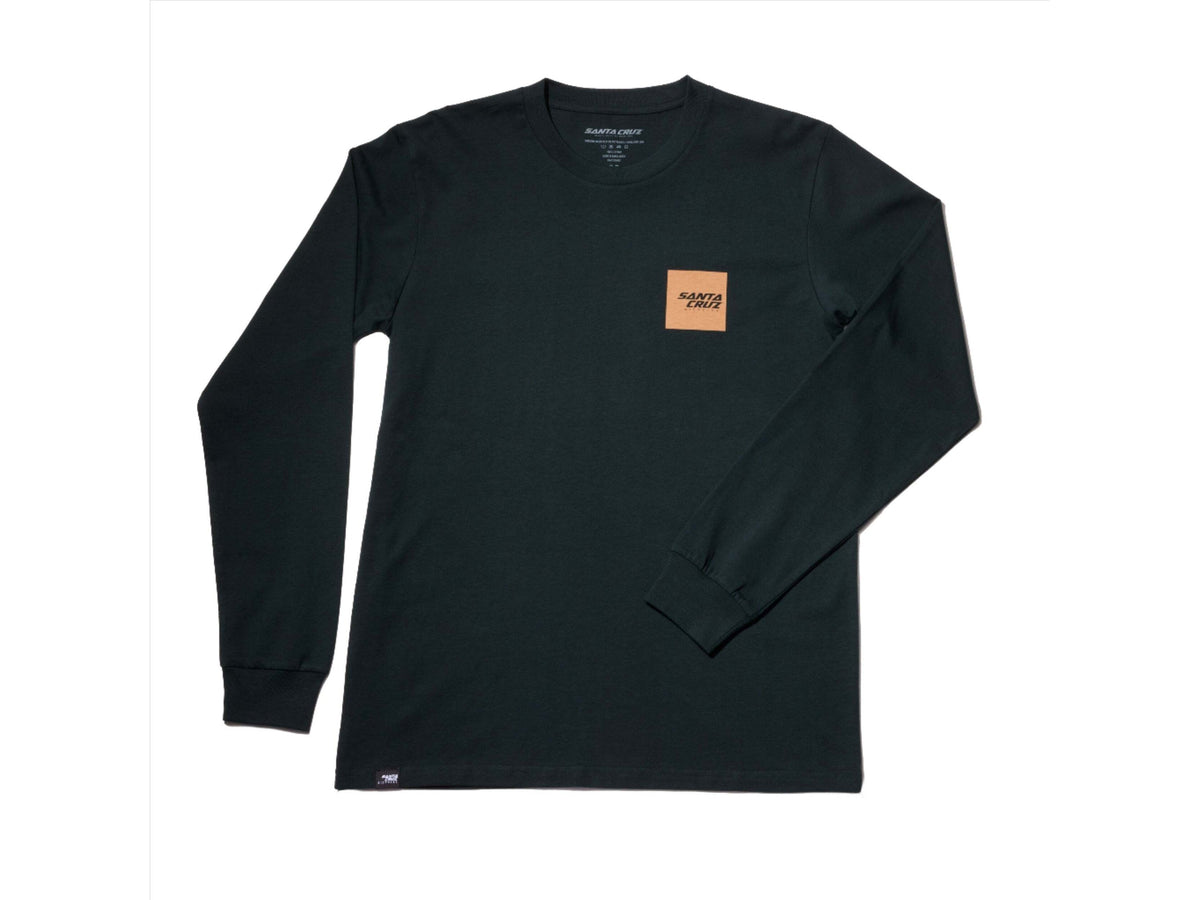 Camiseta Santa Cruz Squared manga larga Pine vista frontal.