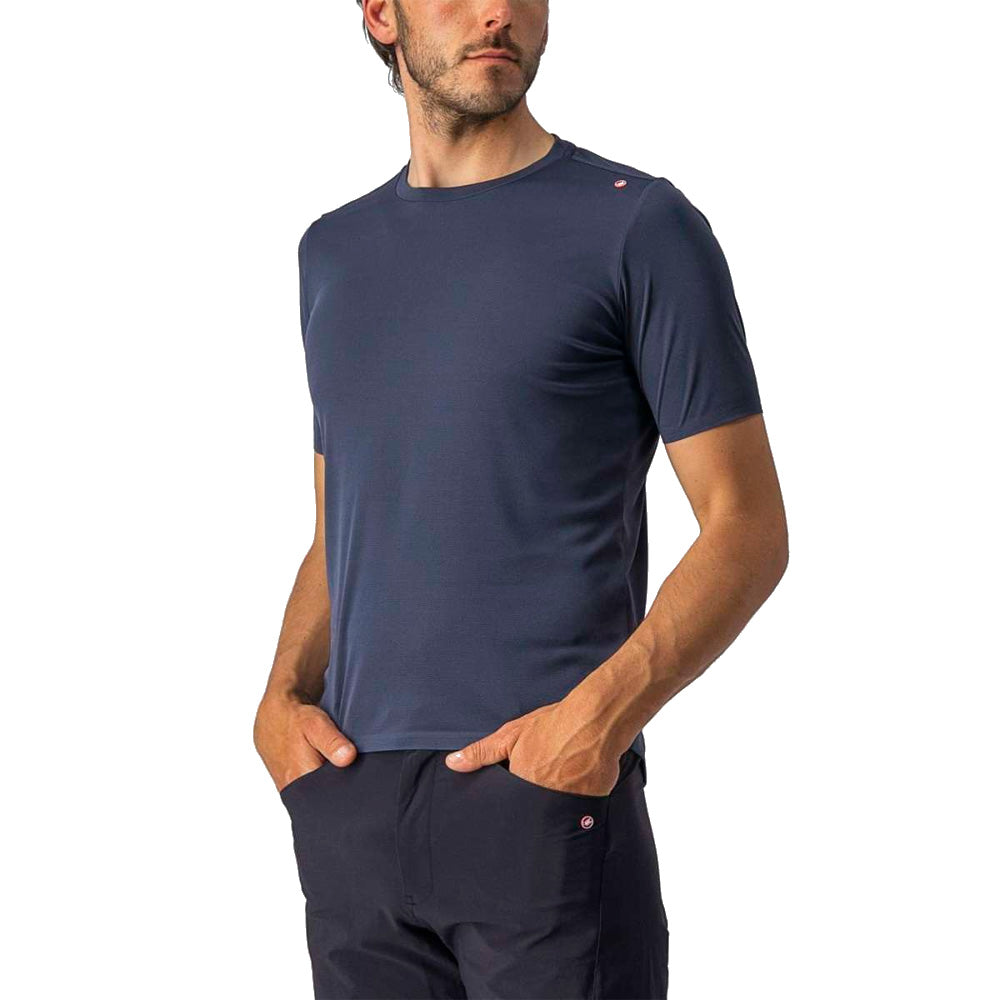 Camiseta Castelli Tech 2 azul Sevilla, vista frontal