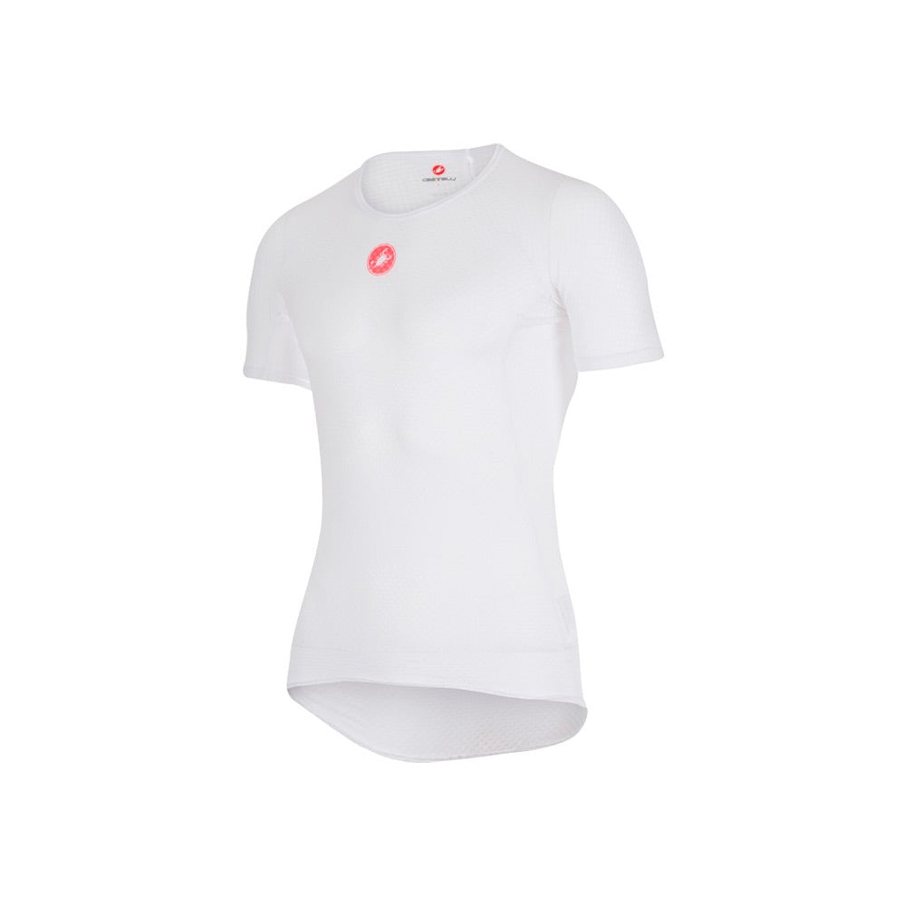 Base Layer Castelli Pro Issue SS blanco, prenda completa de manga corta