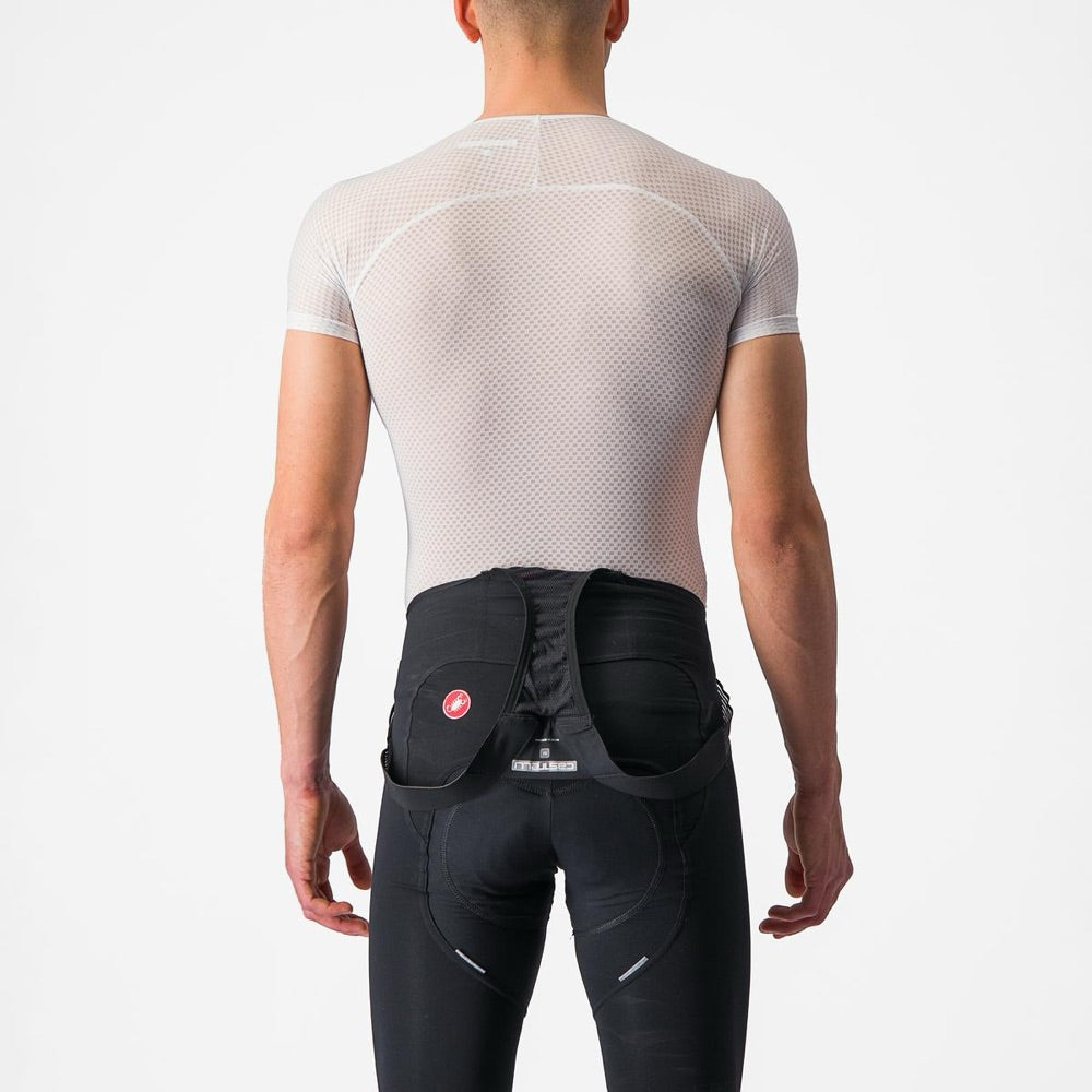 Base Layer Castelli Pro Issue SS blanco, vista posterior con modelo