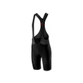 Bibshort Castelli Endurance 2 negro, vista frontal de tirantes y piernas