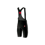 Bibshort Castelli Endurance 2 negro, vista posterior con tirantes de malla y logo