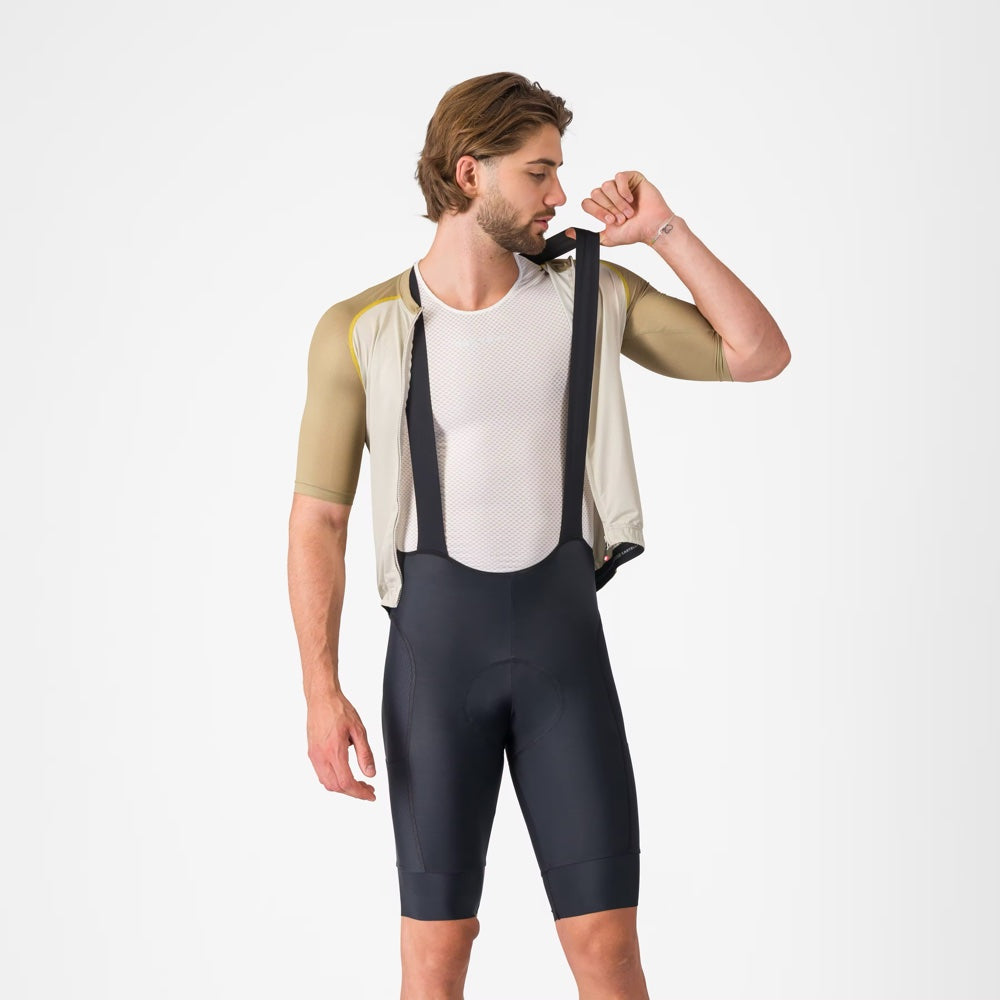 Bibshort Castelli Unlimited 2 Cargo negro, vista frontal