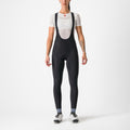 Culotte largo Castelli Tutto Nano W negro, vista frontal completa con modelo