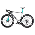 Bicicleta Factor ONE Silverstone con transmisión y ruedas Black Inc, vista lateral izquierda
