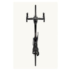 Bicicleta Factor Ostro VAM 2.0 Carbon Chrome en vista superior del manubrio y cuadro
