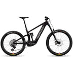 Bicicleta eléctrica Santa Cruz Bullit C MX Kit GX AXS negra vista de lado sobre fondo blanco.