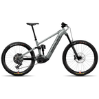 Bicicleta eléctrica Santa Cruz Vala AL MX Kit 70 gris vista de lado sobre fondo blanco.