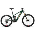 Bicicleta eléctrica Santa Cruz Vala CC MX Kit X0 AXS RSV verde vista de lado sobre fondo blanco.