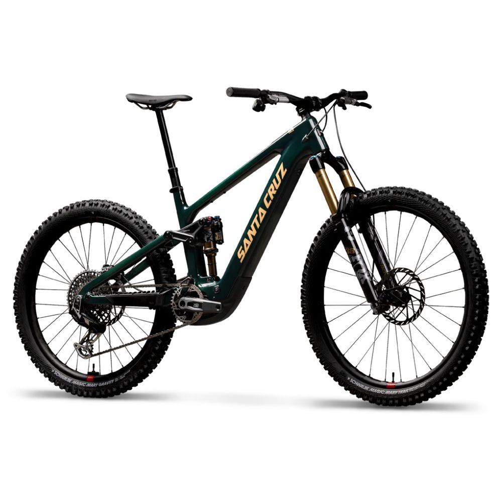 Santa Cruz Vala CC MX Kit XX AXS RSV verde en vista frontal de tres cuartos.