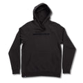 Buzo con capota Santa Cruz Threaded Hoodie color carbon vista frontal con logo tonal y bolsillo canguro.
