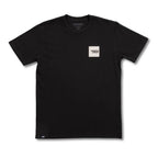 Camiseta Santa Cruz Blur Squared Tee color carbon vista frontal con logo claro en recuadro.