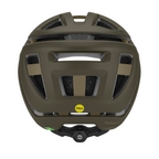 Casco Smith Forefront 3 Matte Forest con Mips, Koroyd y sistema BOA, vista posterior sobre fondo blanco
