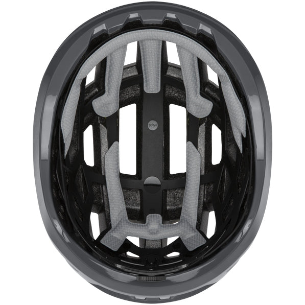 Interior del casco Smith Persist Mips Black Cement con acolchado y sistema de protección, vista superior