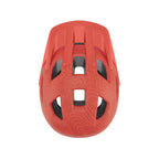 Casco infantil Smith Sidekick Jr Matte Blaze con visera integrada y ventilaciones, vista superior sobre fondo blanco