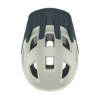 Casco infantil Smith Sidekick Jr Matte Dew Drop con visera oscura y ventilaciones, vista superior sobre fondo blanco