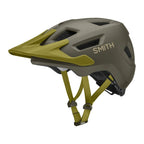 Casco infantil Smith Sidekick Jr Matte Forest con visera verde y Mips, vista lateral izquierda sobre fondo blanco