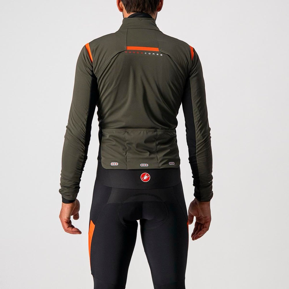 Chaqueta Castelli Alpha RoS 2 Military Green, vista posterior