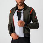 Chaqueta Castelli Alpha RoS 2 Military Green, detalle de capa interior aislante