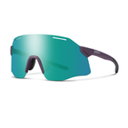 Gafas Smith Vert Running Matte Amethyst con lente Opal Mirror ChromaPop, vista frontal directa sobre fondo blanco
