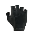 Guante de ciclismo Castelli Premio Evo negro, vista dorsal con logo sobre fondo blanco