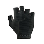 Guante de ciclismo Castelli Premio Evo negro, vista dorsal con logo sobre fondo blanco