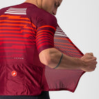 Jersey Castelli Climbers 3.0 SL Bordeaux, detalle de tejido ventilado