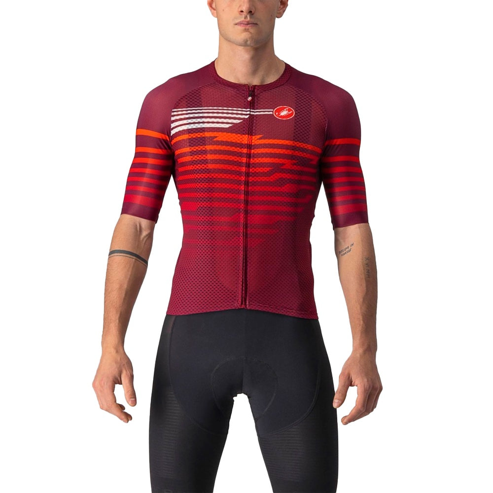 Jersey Castelli Climbers 3.0 SL Bordeaux, vista frontal