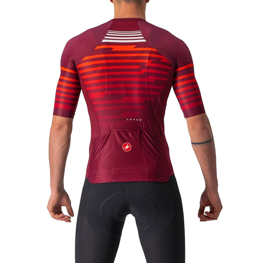 Jersey Castelli Climbers 3.0 SL Bordeaux, vista posterior