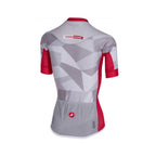 Jersey Castelli Climbers W blanco con rojo, vista posterior