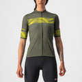 Jersey Castelli Fenice W Military Green y Dark Gray, vista frontal