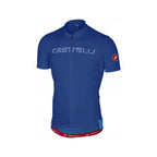 Jersey Castelli Prologo V azul Surf Blue, vista frontal