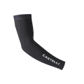 Manga de ciclismo Castelli UPF 50+ Light Arm 3 negra con logo blanco, vista extendida