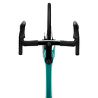 Cockpit integrado Black Inc del marco Factor Monza Steel Green, vista superior