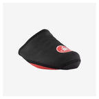 Puntera Castelli Toe Thingy 2 negra en vista diagonal con logotipo rojo