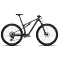 Bicicleta Santa Cruz Blur V4 C GX AXS negra en vista lateral completa