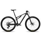 Bicicleta Santa Cruz Blur V4 C GX AXS negra en vista lateral completa
