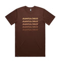 Camiseta Santa Cruz Faded Tee Brown vista frontal.