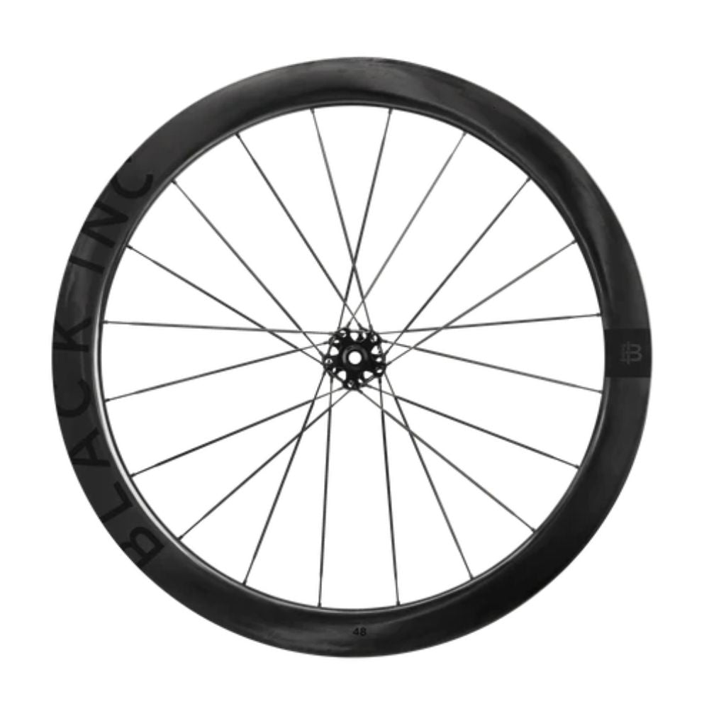 Set de ruedas Black Inc 48/58 Jet Black en vista frontal sobre fondo blanco.