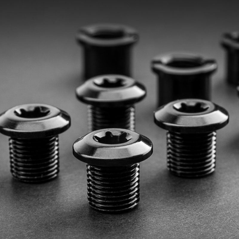 TORNILLOS LARGOS ABSOLUTE BLACK + TUERCA X4 BLK - Bikexperts