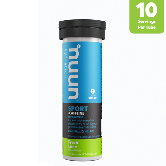 PASTILLAS NUUN SPORT CAFFEINE FRESH LIME - Bikexperts