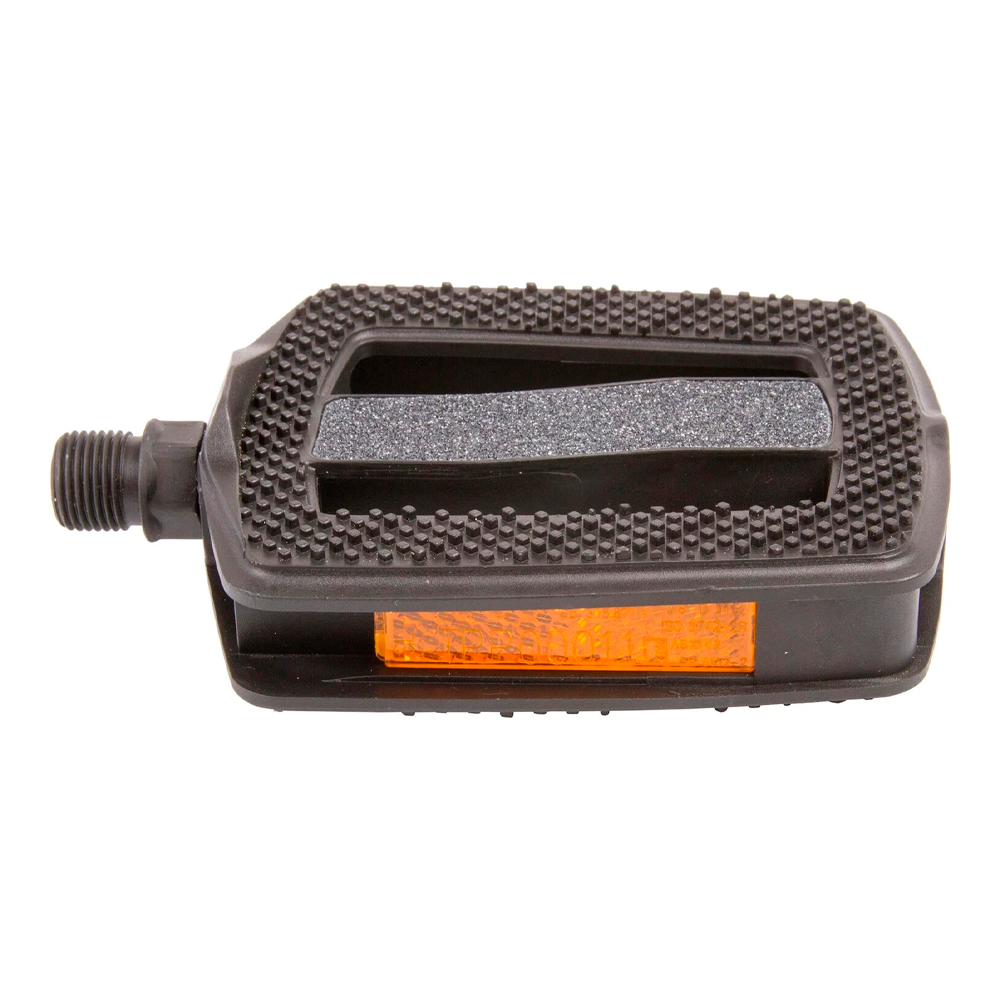 Pedal M-Wave Non Slip Negro Con Reflectivo