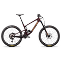 Bicicleta Santa Cruz Nomad C V5 Kit XT color vino en vista lateral completa